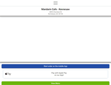 Tablet Screenshot of mandarincafekennesaw.com